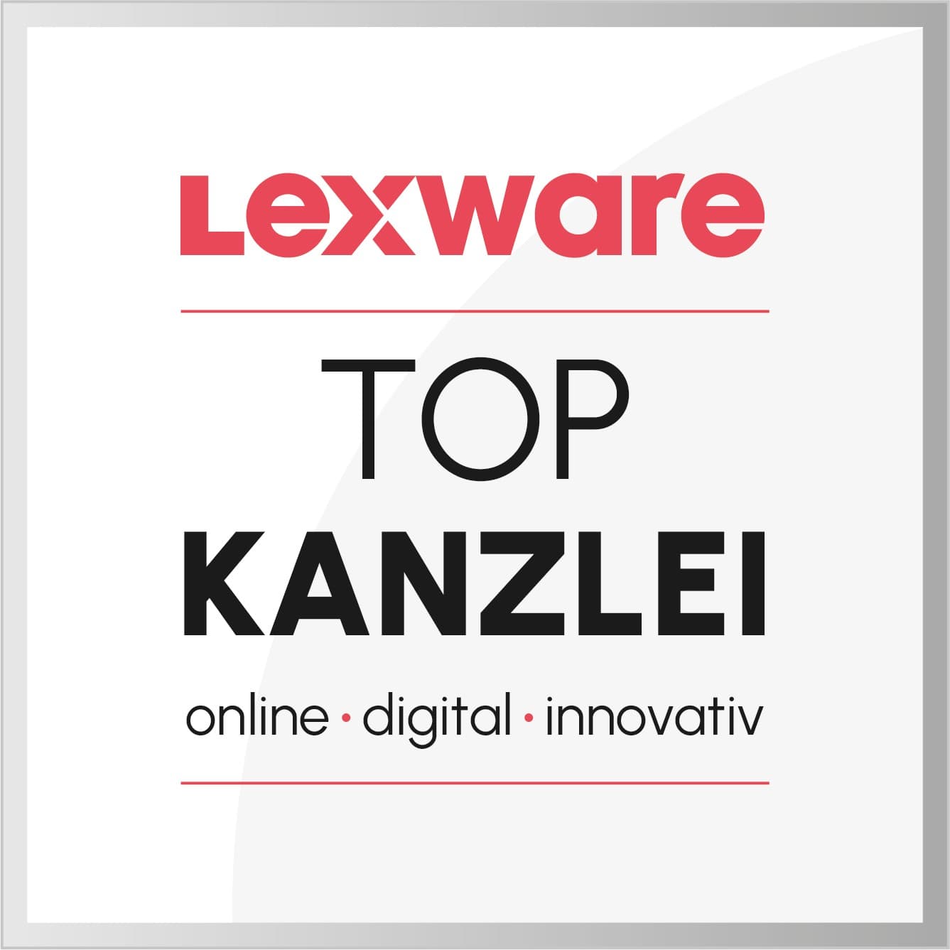 Siegel: Lexware TOP Kanzlei.